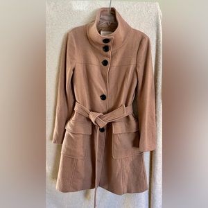 Michael Kors Tan Wool Trench Coat